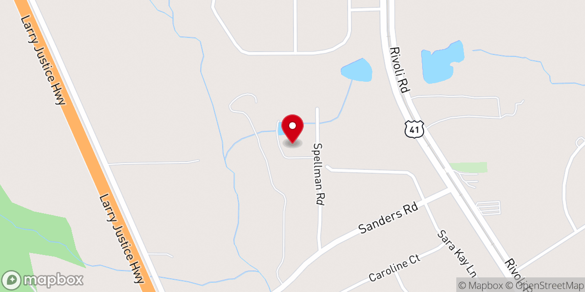 Map showing location of Colaparchee Church