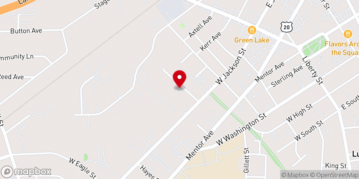 Map showing location of Union Pentecostal United Holy Church of America