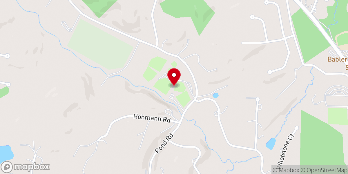 Map showing location of Pond Athletic Association