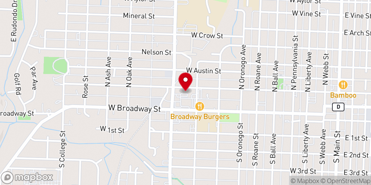Map showing location of Frisco Church