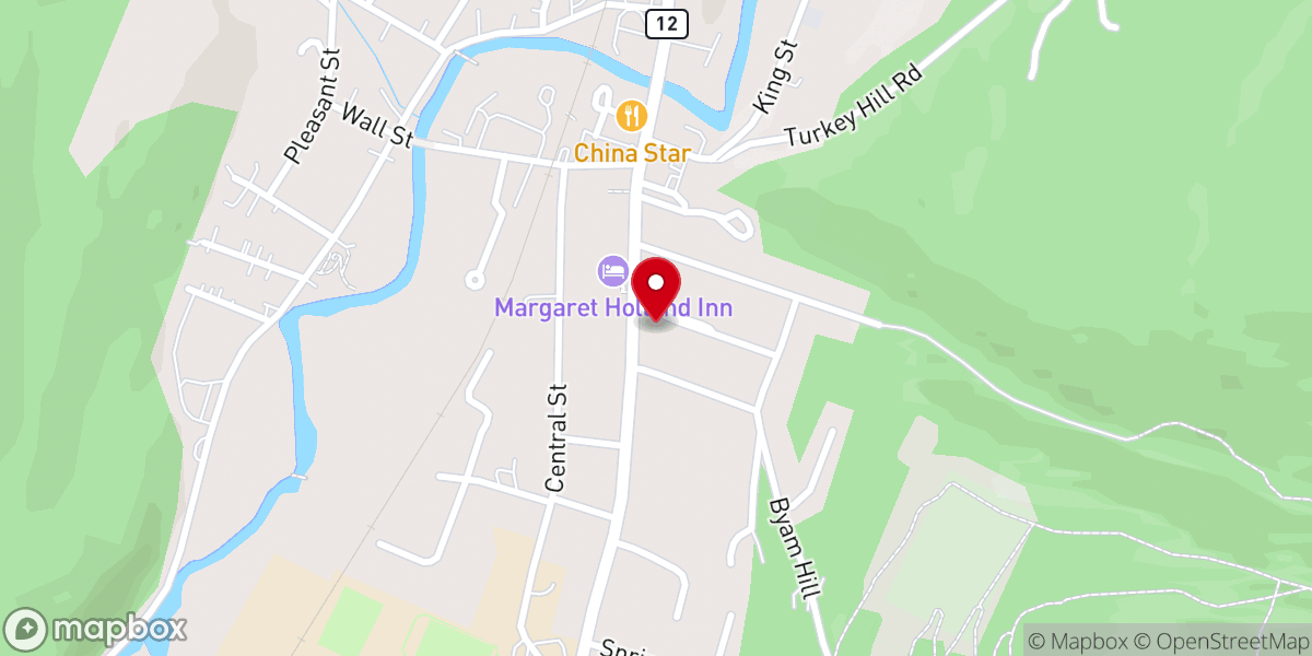 Map showing location of Saint Marys Church