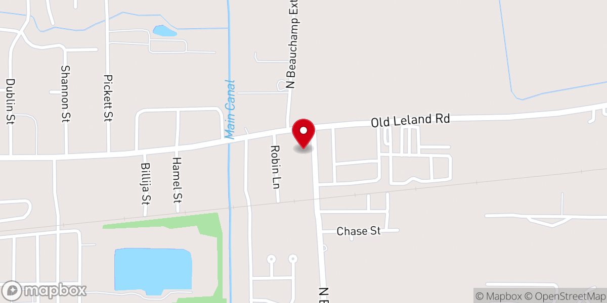 Map showing location of Saint Peter Missionary Baptist Church