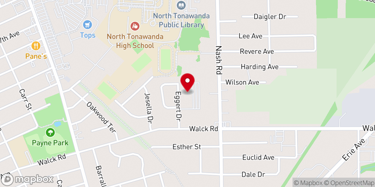 Map showing location of St Matthew Lutheran Church