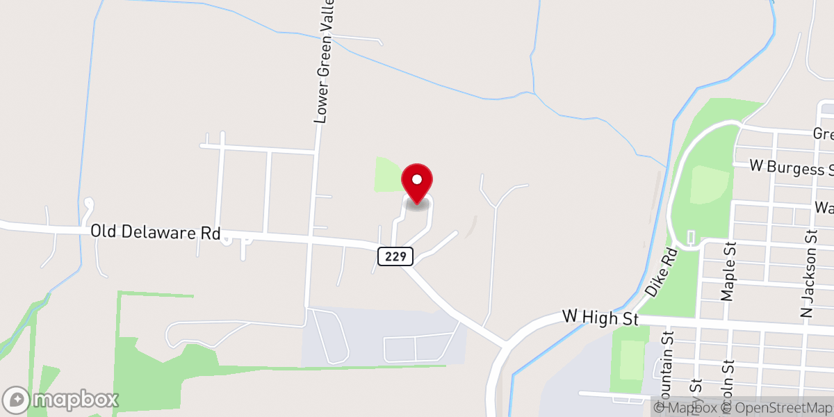 Map showing location of Apostolic Christian Church