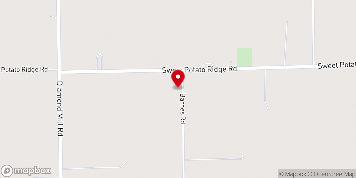 Map showing location of Salem Church