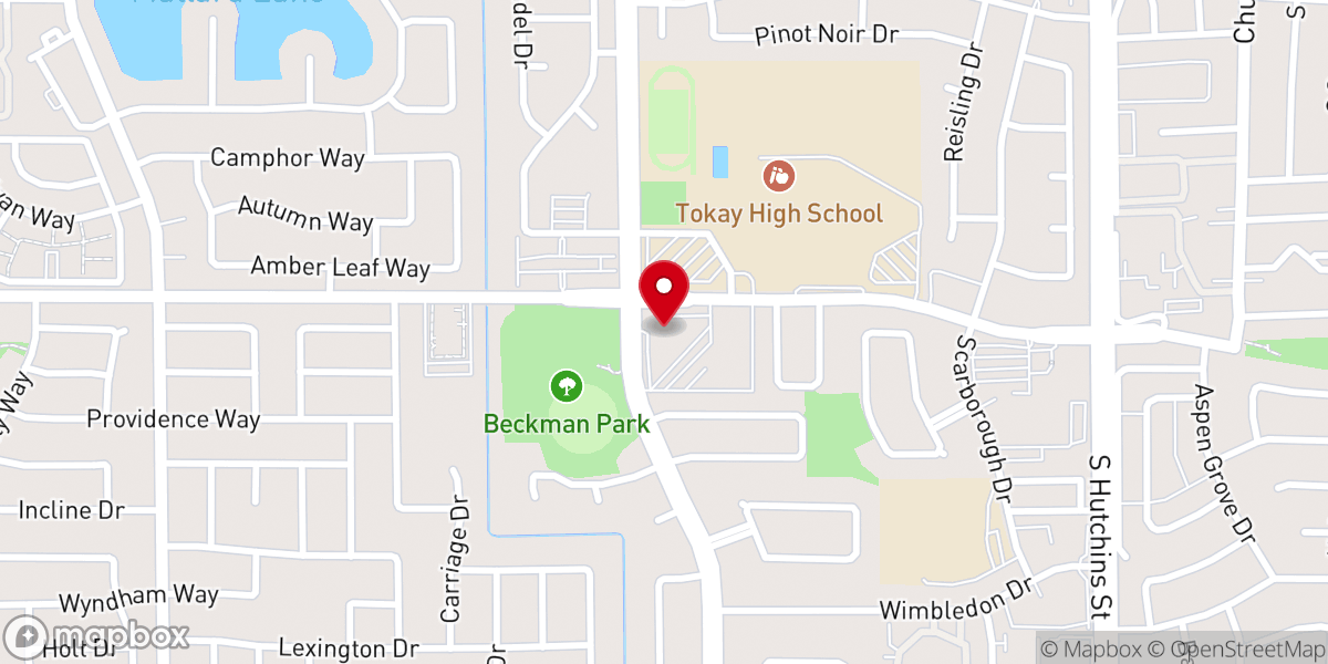 Map showing location of Lodi English Oaks Seventh-day Adventist Church