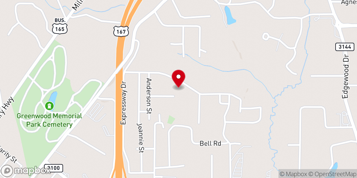 Map showing location of Pelican Drive Church