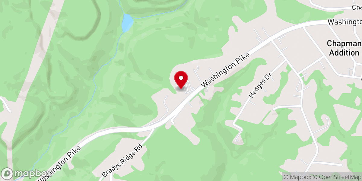 Map showing location of Wellsburg Church of the Nazarene