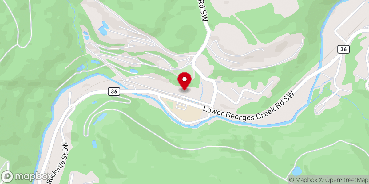 Map showing location of Bethel Pentecostal Holiness