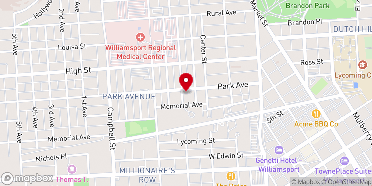 Map showing location of Journey Church