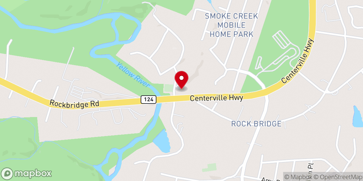 Map showing location of Transformation Church- Atlanta