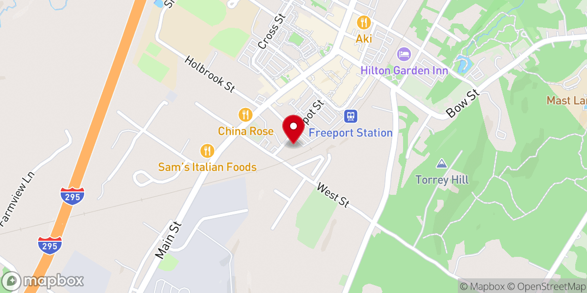Map showing location of Freeport Community Services Thrift Shop
