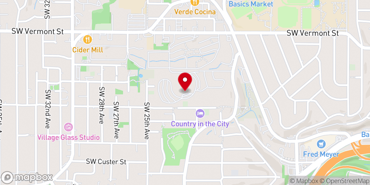 Map showing location of Greater Portland Bible Church