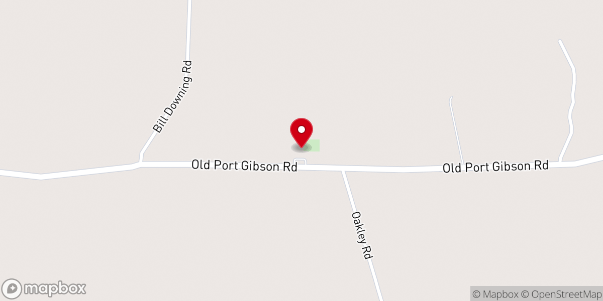 Map showing location of Hinds Independent Methodist Church