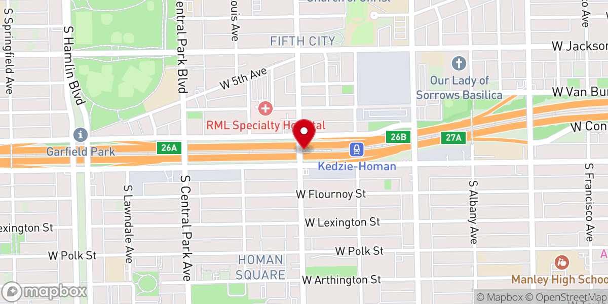 Map showing location of Inspired Word International Ministries