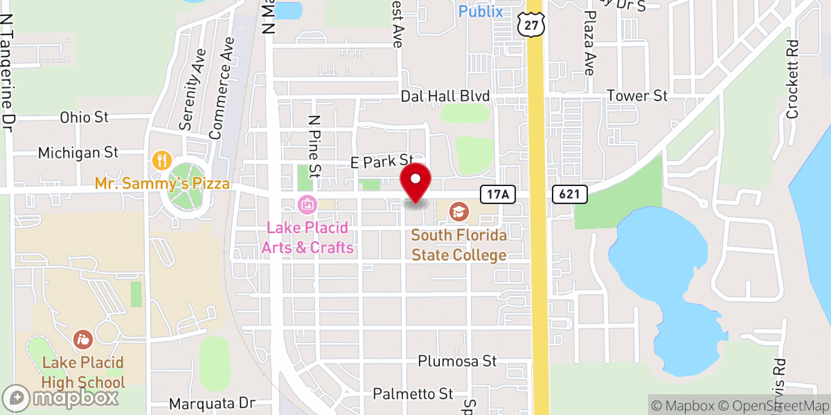 Map showing location of The Purple Iris Tea Room
