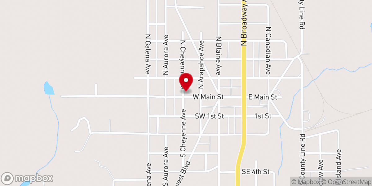 Map showing location of First United Methodist Church