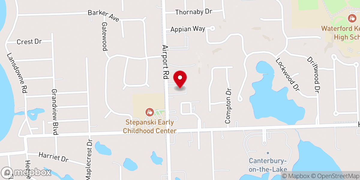 Map showing location of Waterford Baptist Cathedral