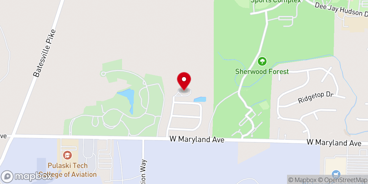 Map showing location of Faith Bible Fellowship