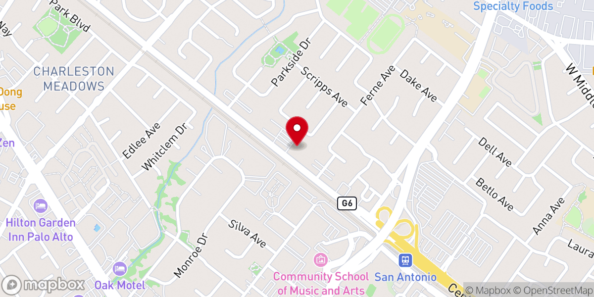 Map showing location of Spark Church
