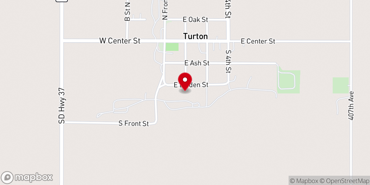 Map showing location of St. Joseph's Catholic Church