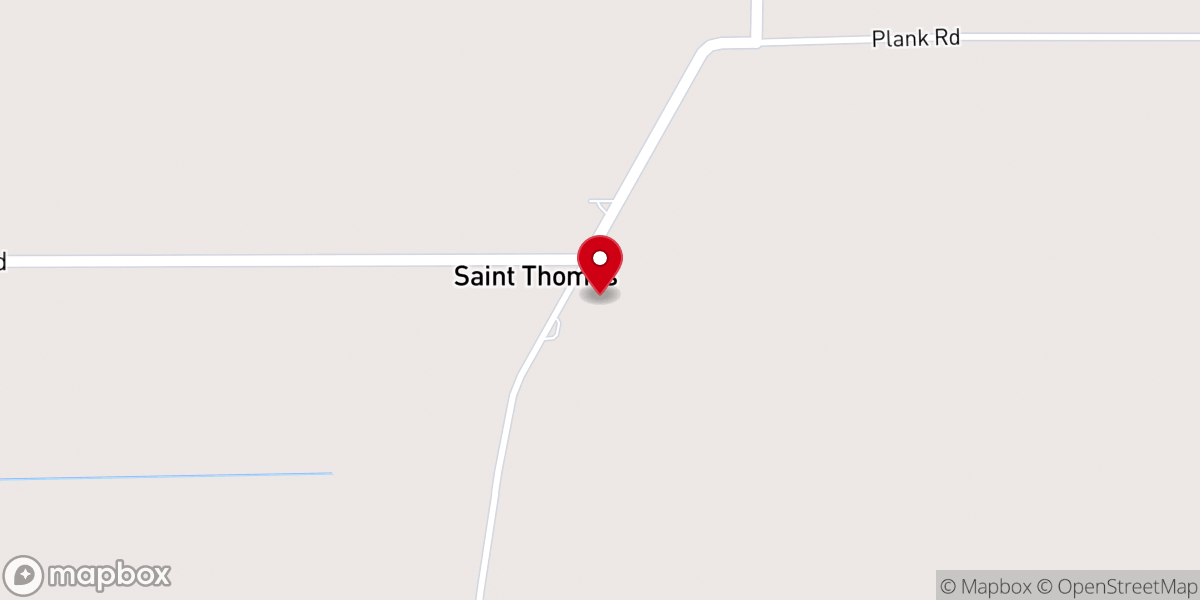 Map showing location of Saint Thomas the Apostle Catholic Church, Vincennes