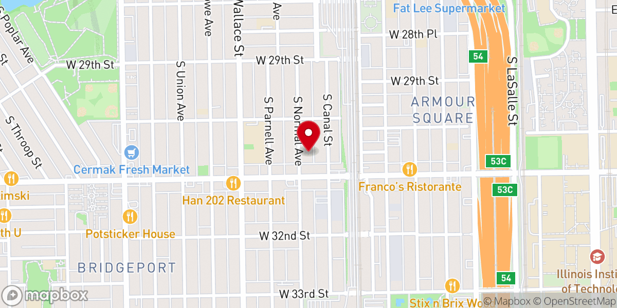 Map showing location of New Life Christian Fellowship