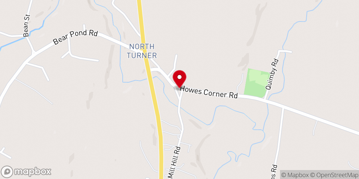 Map showing location of North Turner