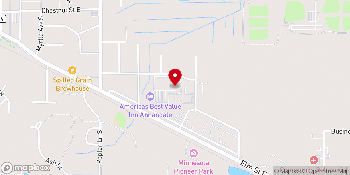 Map showing location of THE LAKES Community Church