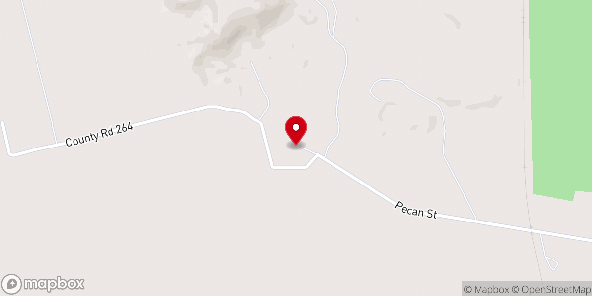 Map showing location of Red Dirt Pavilion