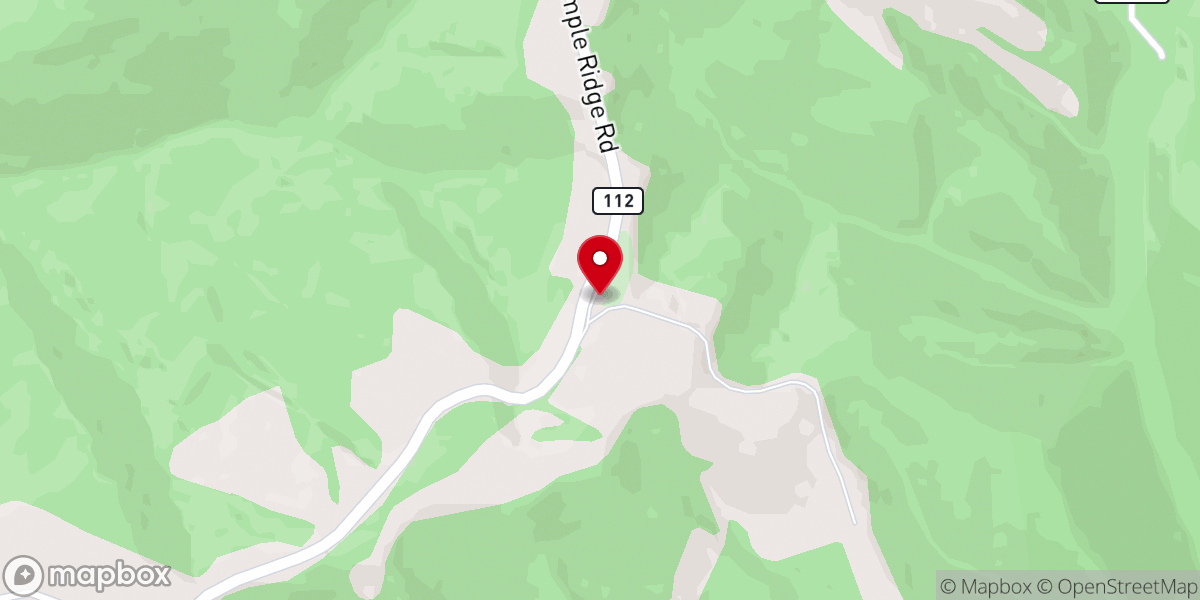 Map showing location of Stemple Ridge Church