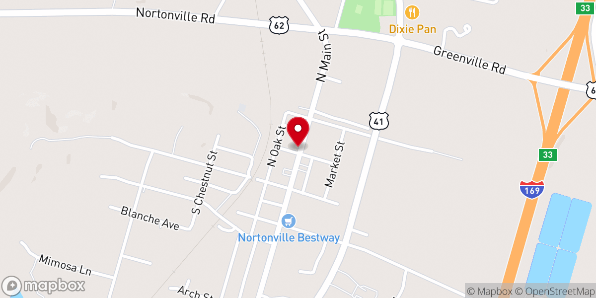 Map showing location of Gospel Light Holiness Church