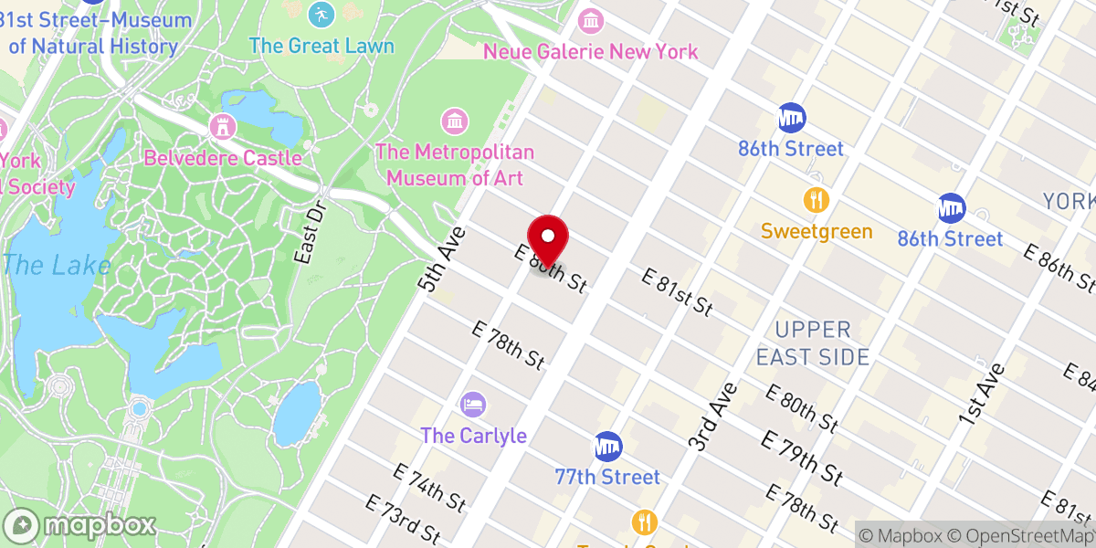Map showing location of Manhattan Church of Christ