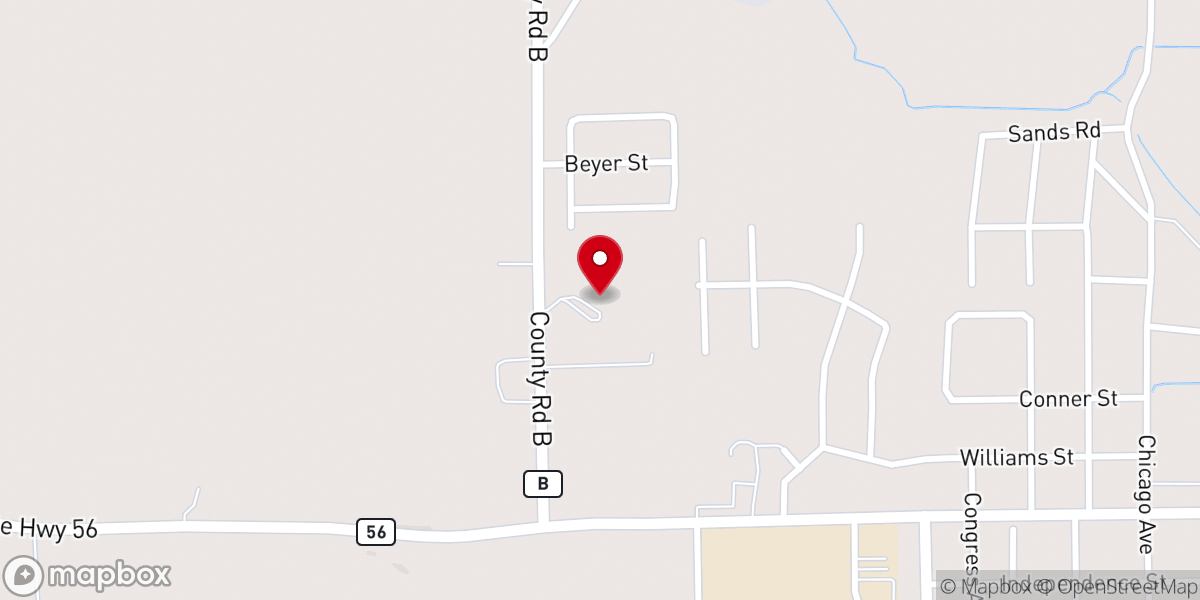 Map showing location of Grace Church