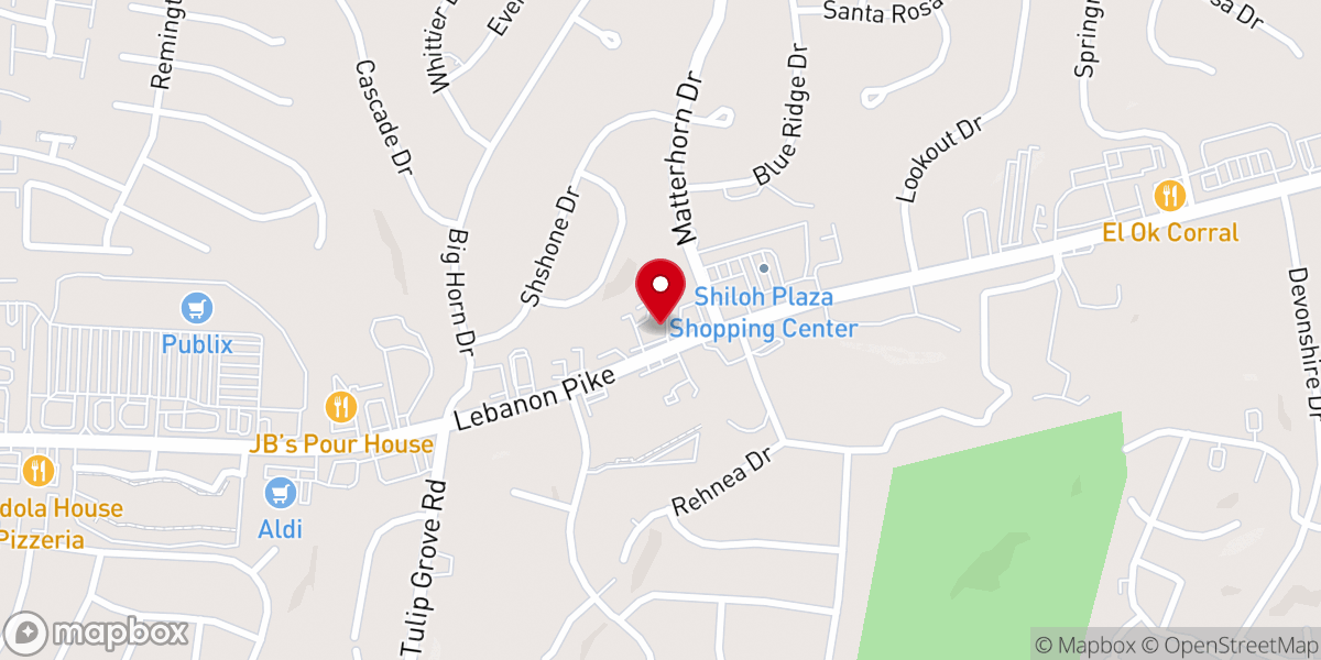 Map showing location of True Word Christian Center