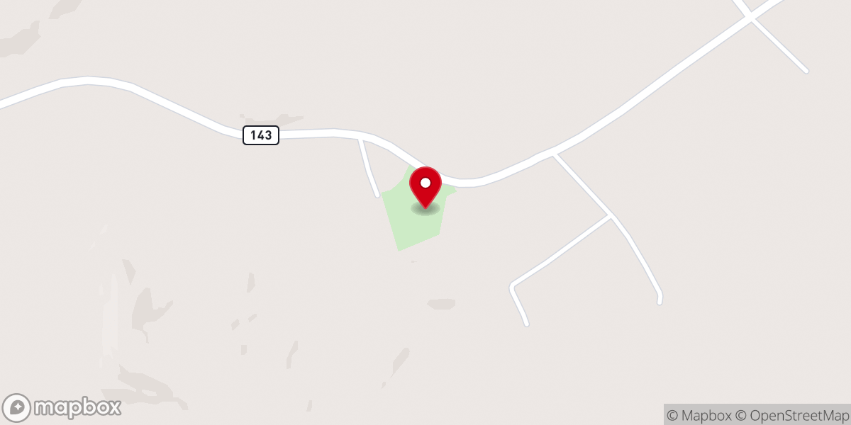 Map showing location of White Oak Church