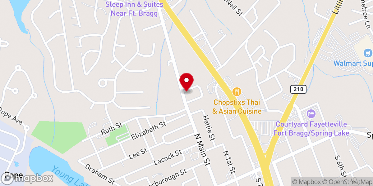 Map showing location of Iglesia de Dios el Buen Pastor