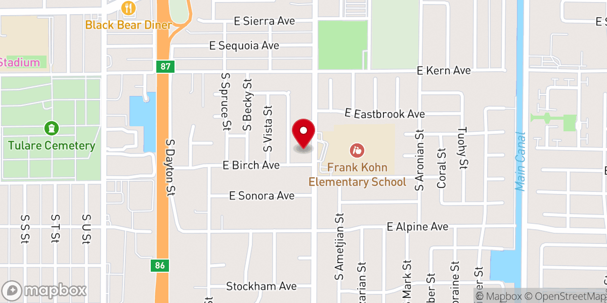 Map showing location of El Buen Samaritano Spanish