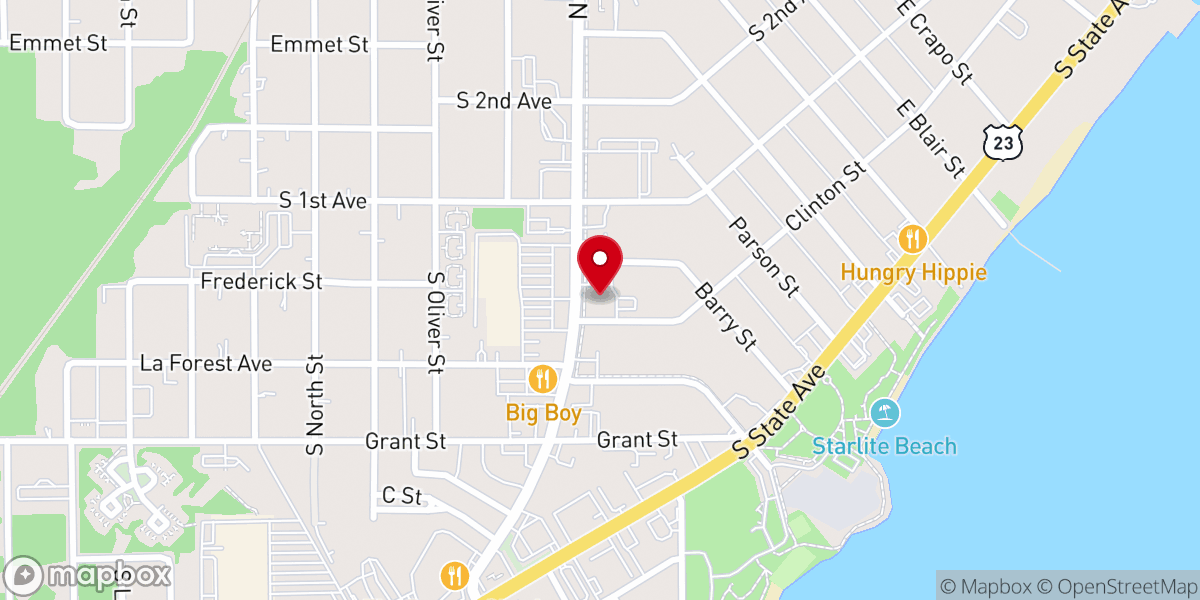 Map showing location of New Life Christian Fellowship
