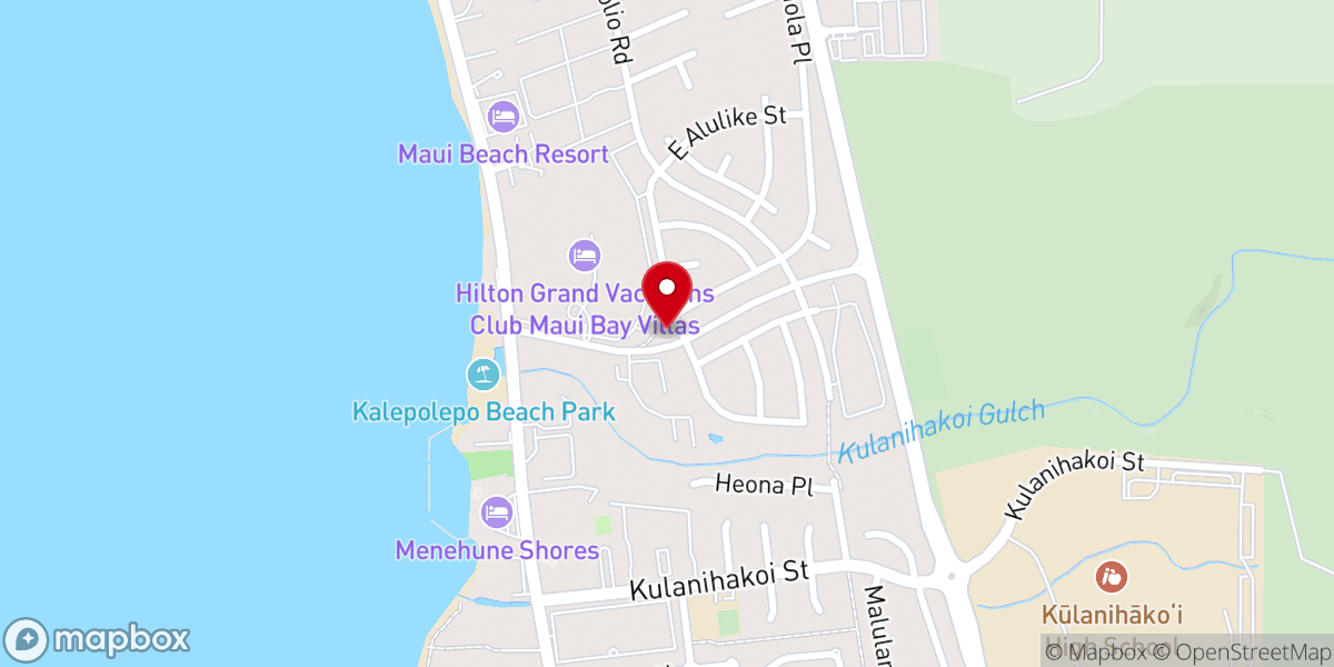 Map showing location of Jewish Congregation of Maui