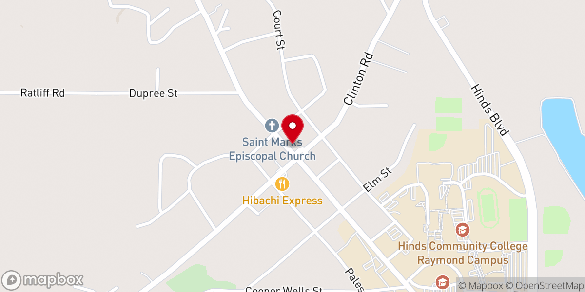 Map showing location of First Church of Deliverance