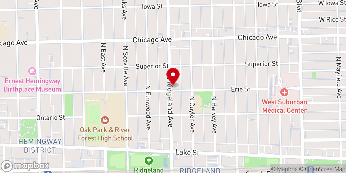 Map showing location of Trinity Lutheran Church