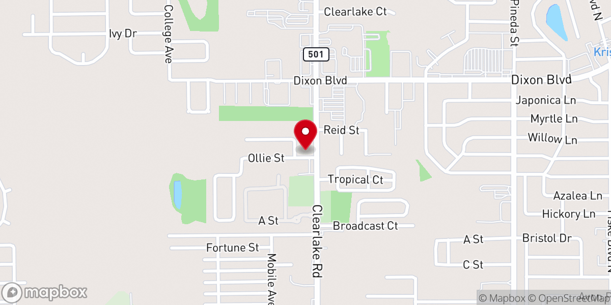 Map showing location of Bethel Korean Community Church