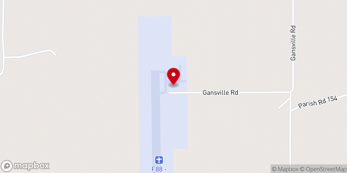 Map showing location of Jonesboro Airport-F88