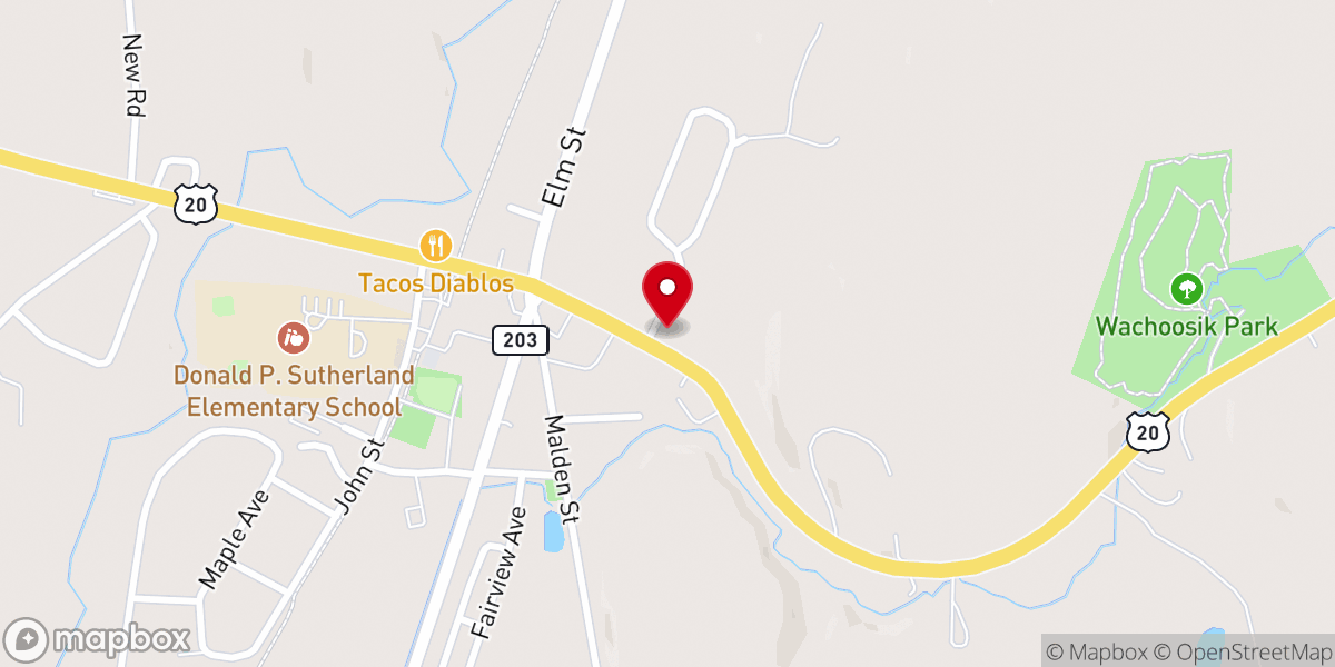 Map showing location of St. Mary's of the Nativity