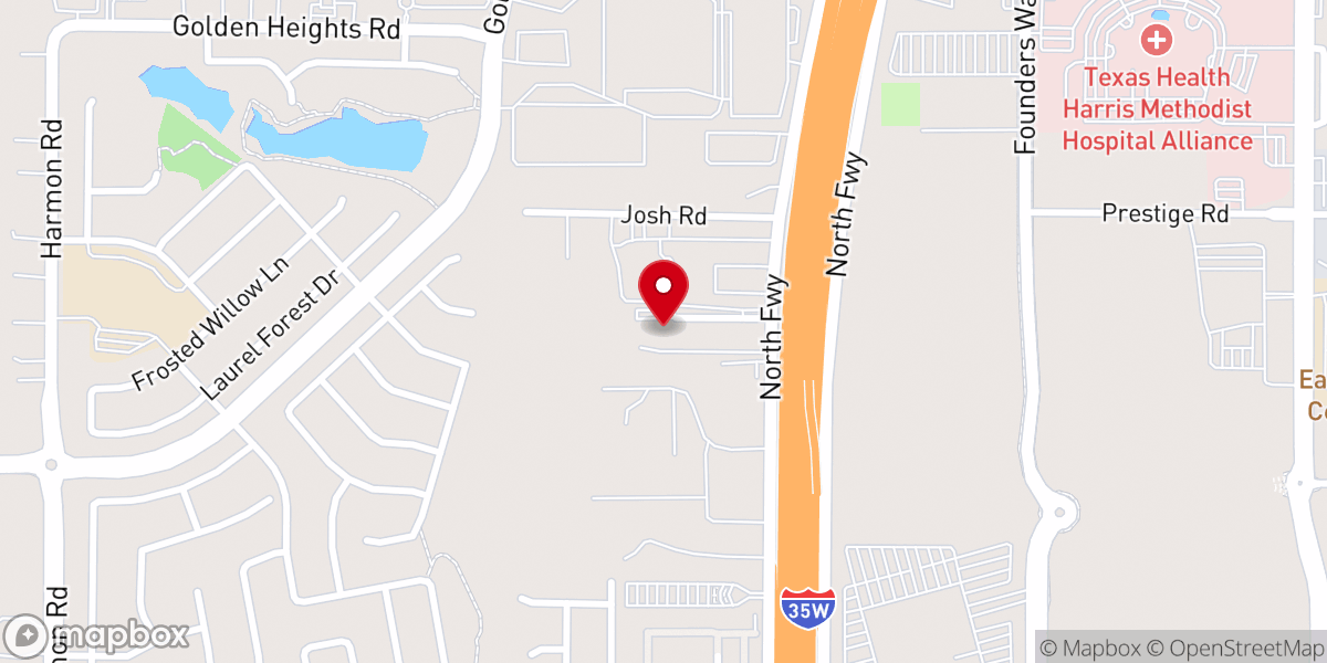 Map showing location of Keystone Fellowship Church