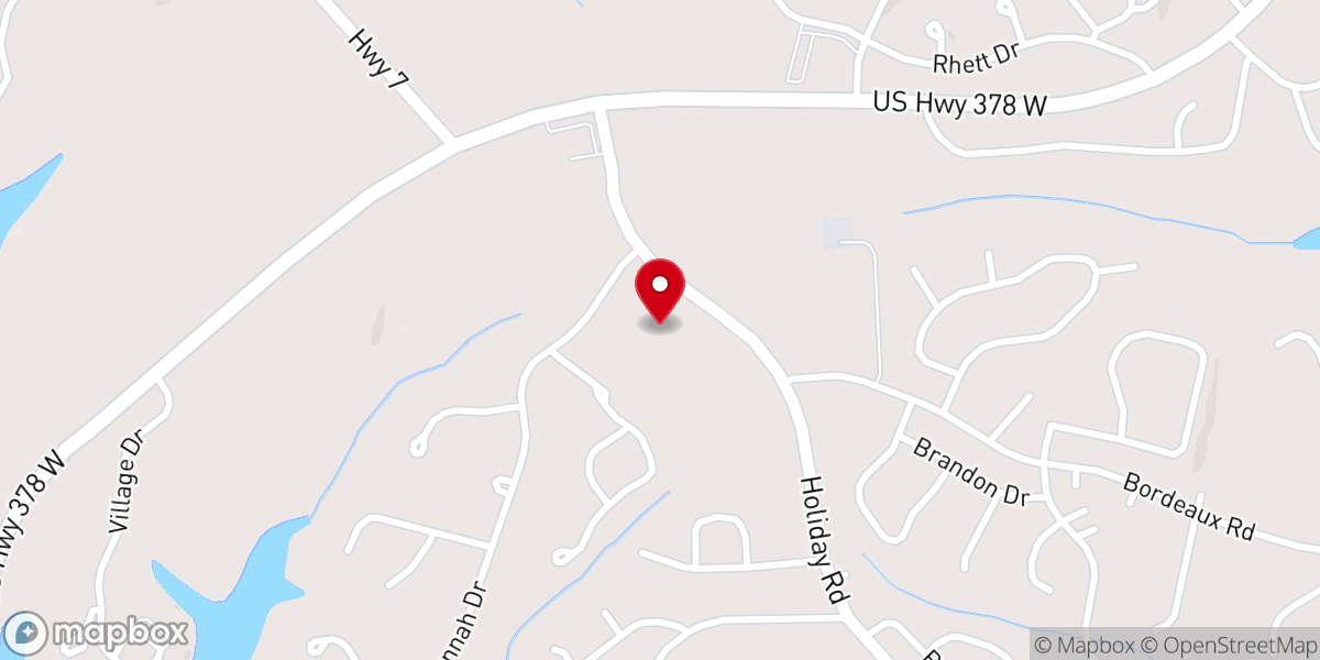 Map showing location of McCormick Post-Acute