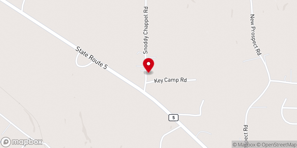 Map showing location of Northside Church of the Nazarene