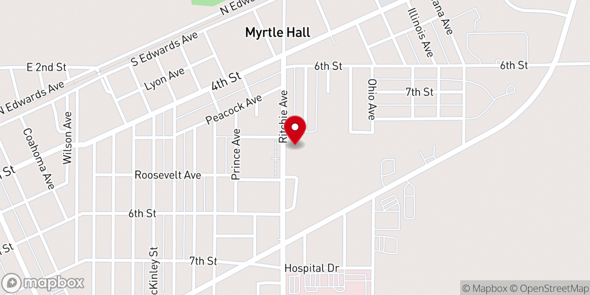 Map showing location of Immaculate Conception Church