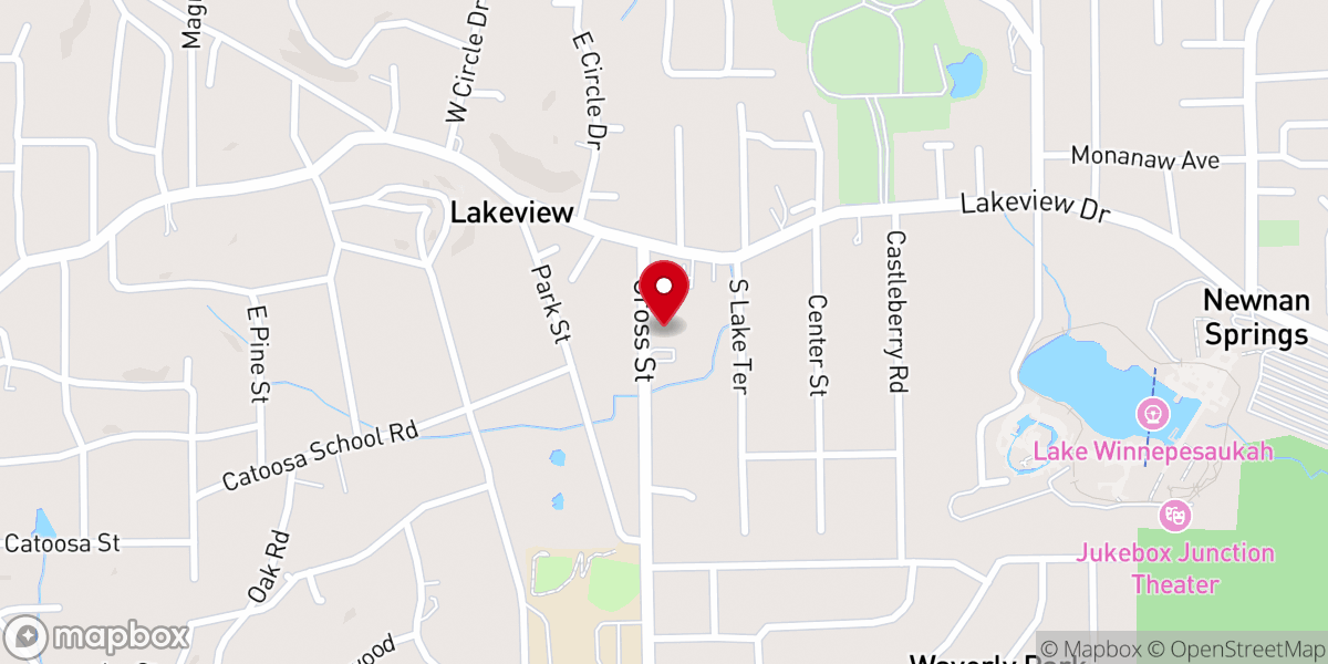 Map showing location of The Awakening Church